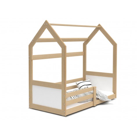 Lit Cabane Miki  80x160 Pin-blanc